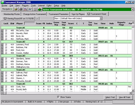 tournament tracking software.